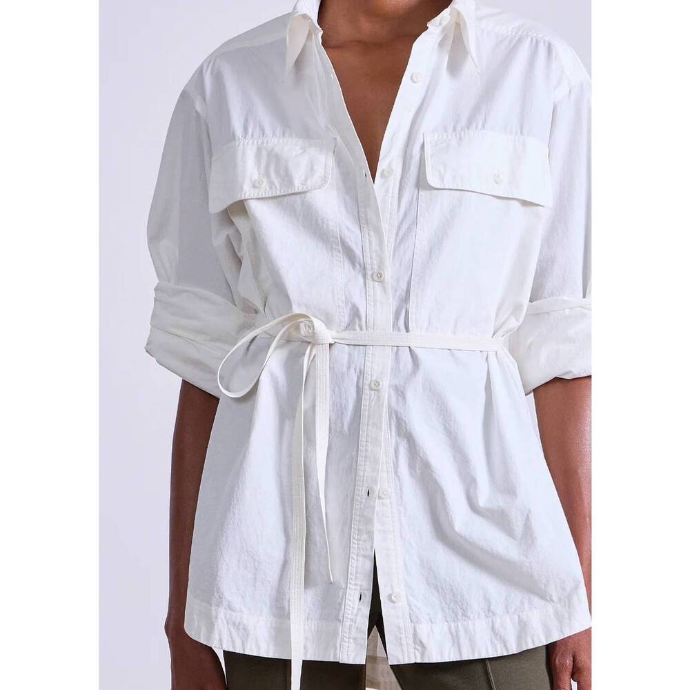 NEW APIECE APART flowe oversized shirt in cream - Picture 3 of 7